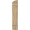 Ekena Millwork Americraft 3-Board (2 Batten) Wood Joined Board-n-Batten Shutters w/Ellipt Top, ARW101BE311X77UNH, PR ARW101BE311X77UNH - alternate 2